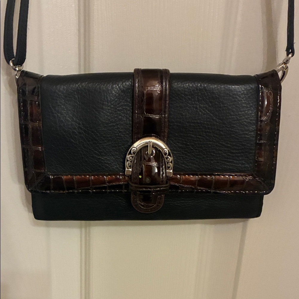 Brighton Black and Brown‎ Shoulder Bag